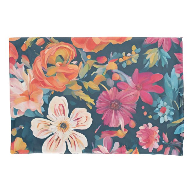 "Blüten der Hoffnung" Grafik Kissenbezug (Vorderseite)