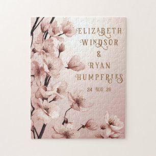 Blüten der Liebe" Einladung zur Hochzeit Puzzle