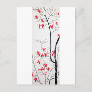 Blüten der Magnolienbaume, Kobayashi Kokei Postkarte