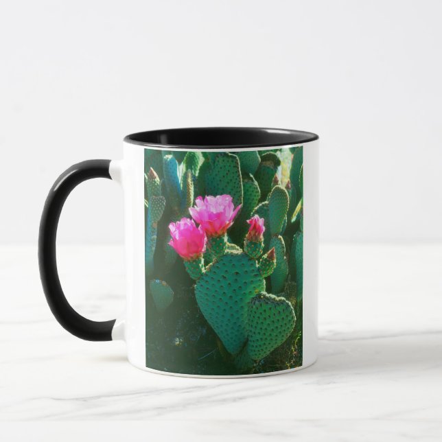Blüten des Kaktus 'Beavertail' Tasse (Links)