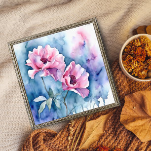 Blüten: Eine zarte Wasserfarbe Fotodruck