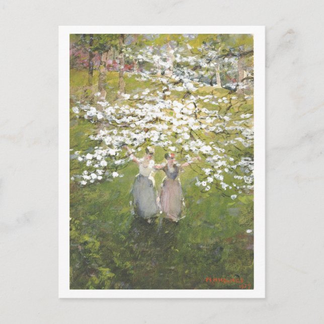 Blüten Freundschaft/Schmerzmalerei Postkarte (Vorderseite)