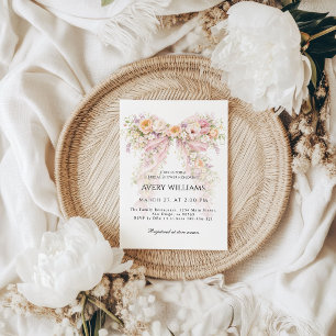 Blüten-Frühlings-Sommer-Blumen-Schleife-Junggesell Einladung