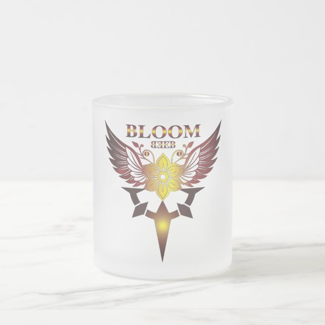 Blüten Glas Tasse (Mittel)