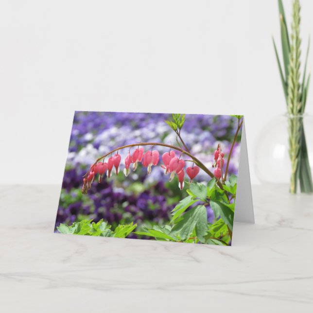 Bluten-Herz Karte (Vorderseite)