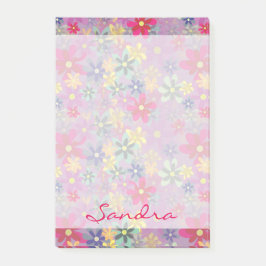 Blüten im Blut (Nahtloses Muster) Post-it Klebezettel