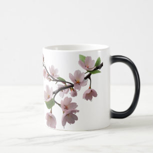 Blüten im Regen - Elegantes Kirschblühen Verwandlungstasse