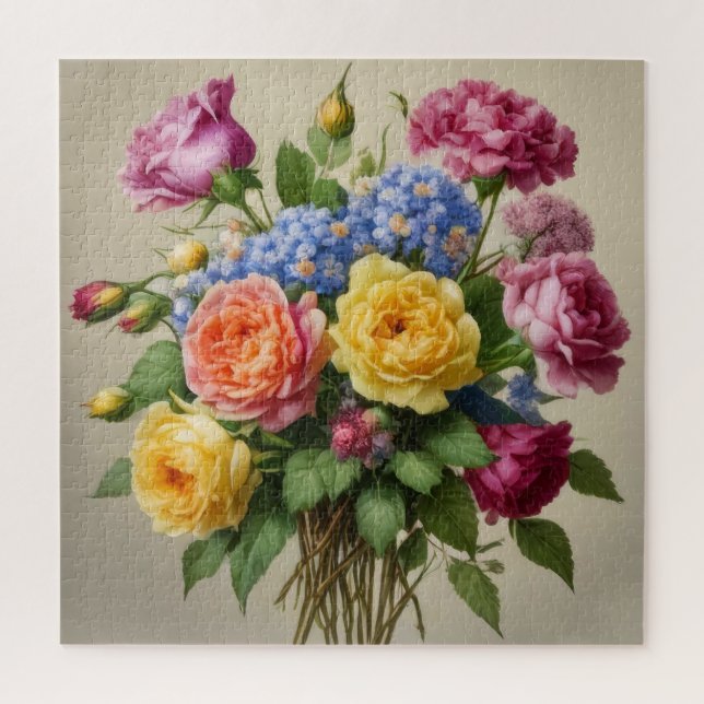 Blüten in Vollblut Puzzle (Vertikal)