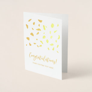 Blüten Konfetti Gratulationen Folienkarte