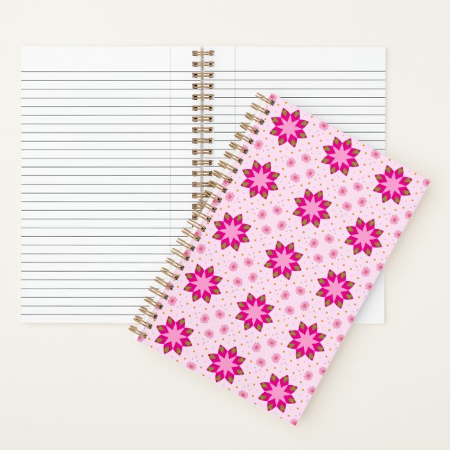Blüten Konfetti Muster Notizbuch (Innen)