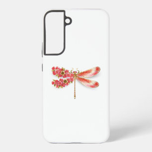 Blüten-Libelle mit Schmuck sakura Samsung Galaxy Hülle