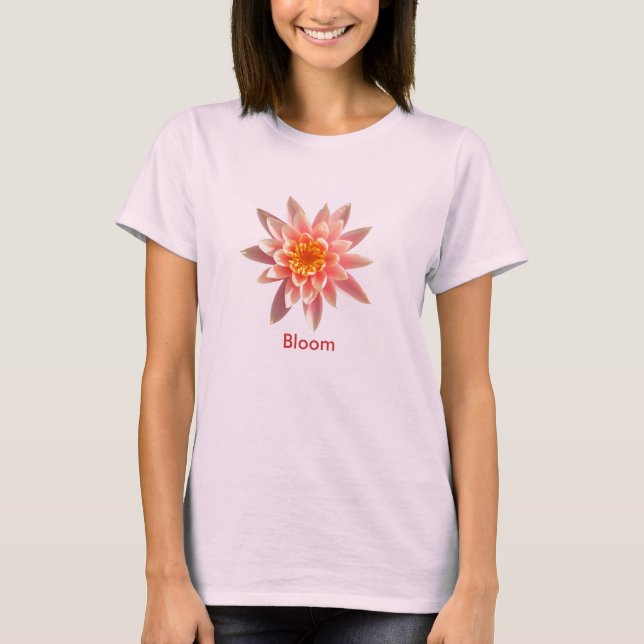 Blüten-Lotus-Behälter T-Shirt (Vorderseite)