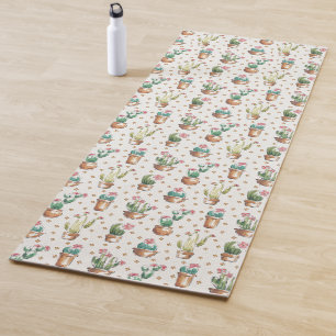 Blüten-Muster des Wüsten-Blüten-Schritt- Yogamatte
