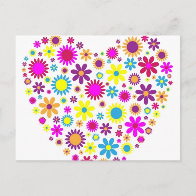 Blüten Postkarte (Vorderseite)