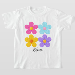 Blüten-Retro-süße Blumen-Grafik T-Shirt