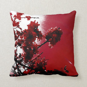 Blüten-(rotes) Kissen