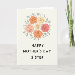 Blüten-Schwester-Mütter-Karte Karte