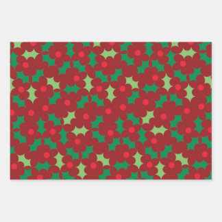 Blüten und Berries Geschenkwrap Geschenkpapier Set