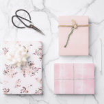 Blüten und Creme Wasserfarbene Blumen und feine St Geschenkpapier Set<br><div class="desc">Blush & Cream Watercolor Blumen und subtile Streifen Geschenkblätter für Babyduschen,  Hochzeiten,  Geburtstage und alle Ihre Besondere Anlässe! Eine Sammlung von Coordinating trendy und chic Blume und Aquarelltexturen Umhüllungspapiere. ~ Karo mein Shop zu sehen,  die gesamte Suite für dieses Design!</div>