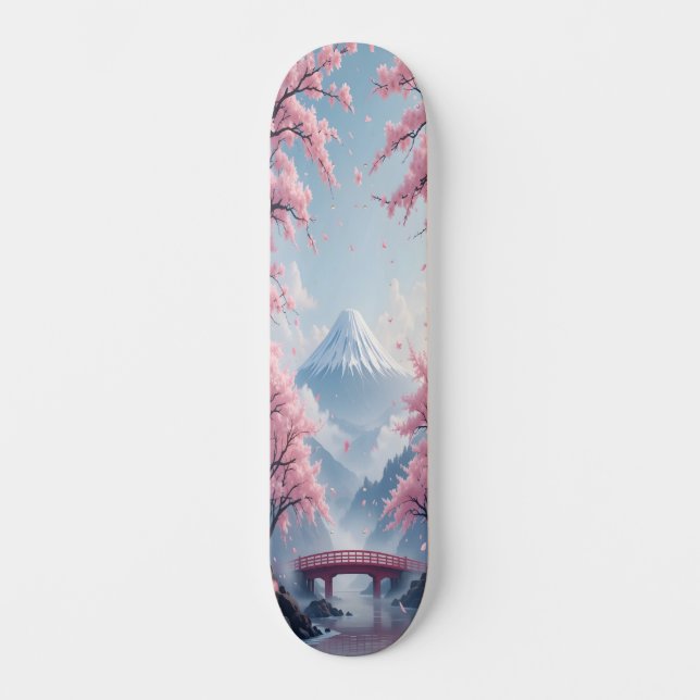 Blüten und Spitzen Ausgabe 2 Skateboard (Vorderseite)