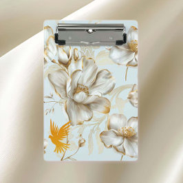 Blüten und Tauben Mini Klemmbrett