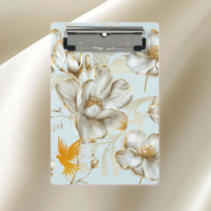 Blüten und Tauben Mini Klemmbrett