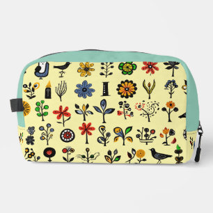 Blüten und Vögel Waschbeutel