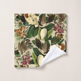 Blüten und Vögel XVI-ii Waschlappen