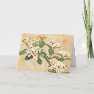 Blüten-Vintage-Kunst-Notizkarte Karte