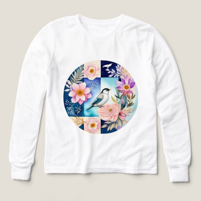 Blüten & Vögel  (Design Vorderseite)