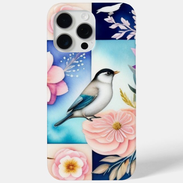 Blüten & Vögel  Case-Mate iPhone Hülle (Rückseite)