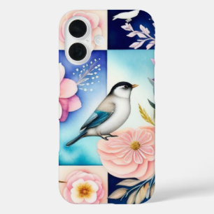 Blüten & Vögel iPhone 16 Hülle