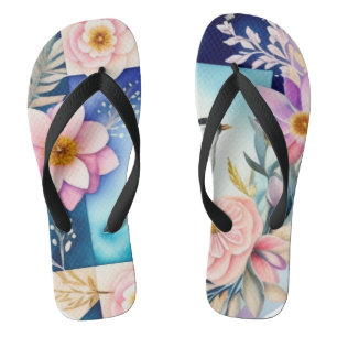 Blüten & Vögel Flip Flops