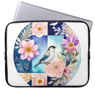 Blüten & Vögel Laptopschutzhülle