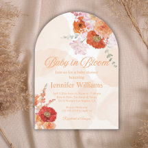 Blütenbaby, Blumenorange-Babydusche