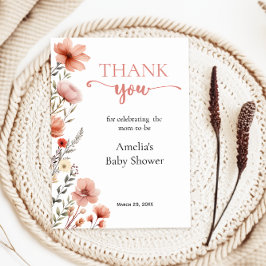 BlütenBaby in Blüte Dankeskarte