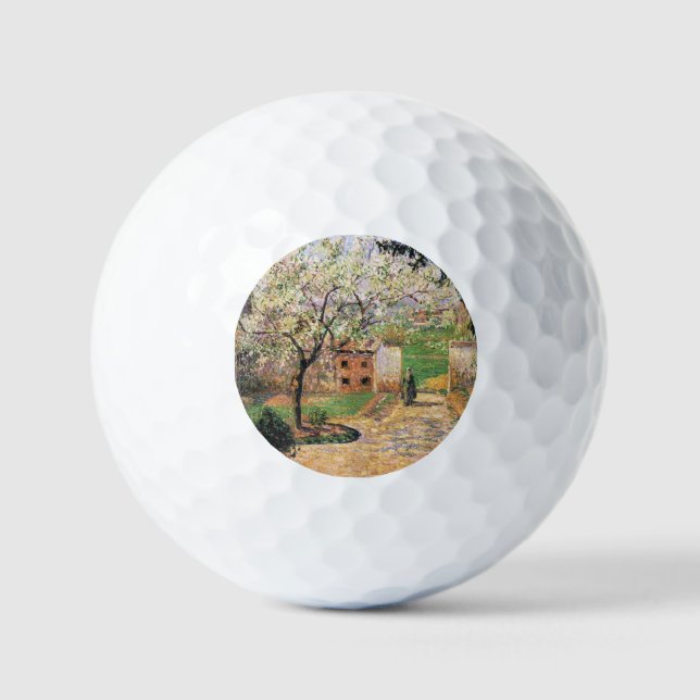 Blütenbaum, Eragny Camille Pissarro Golfball (Vorderseite)