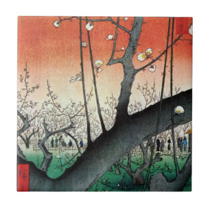 Blütenbaum, Hiroshige Fliese