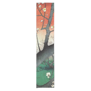 Blütenbaum, Hiroshige Kurzer Tischläufer