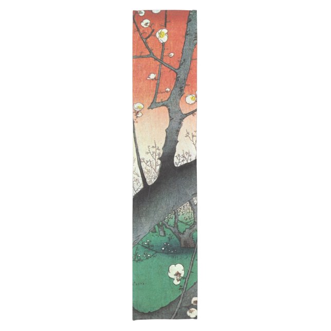 Blütenbaum, Hiroshige Kurzer Tischläufer (Vorderseite)