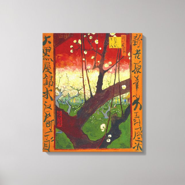 Blütenbaum (Hiroshige) Van Gogh Fine Art Leinwanddruck (Vorderseite)