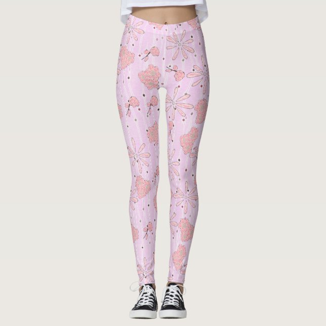 Blütenbaum Leggings (Vorderseite)