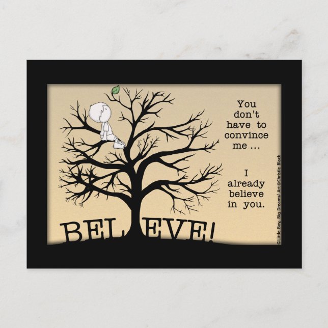 Blütenbaum Postkarte (Vorderseite)