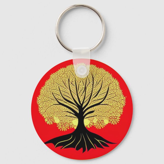 Blütenbaum Schlüsselanhänger (Vorderseite)