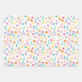 Blütenblätter Geschenkpapier Set