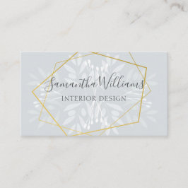 Blütenblau und geometrisch visitenkarte