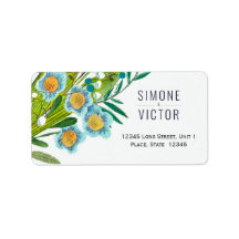 Blütenblau und grüne Lilie der Valley Wedding