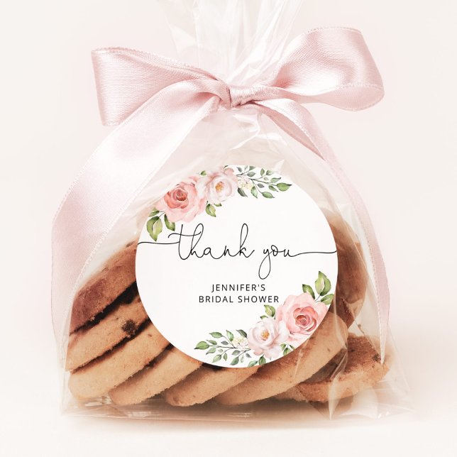 Blütenblume Brautparty Runder Aufkleber (Von Creator hochgeladen)