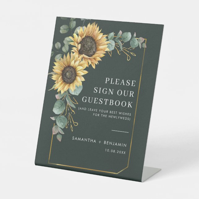 Blütenblume Eukalyptus Botanisch Sockelschild (Vorderseite)