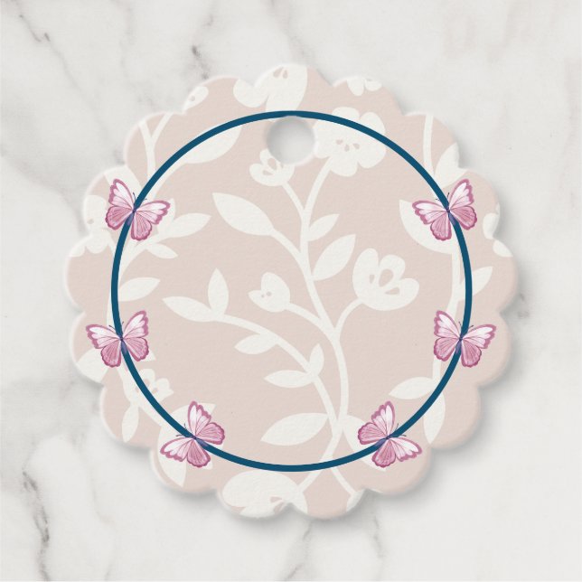 Blütenblume Geschenkanhänger (Vorderseite)